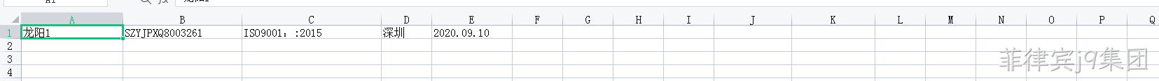 待导入Excel
