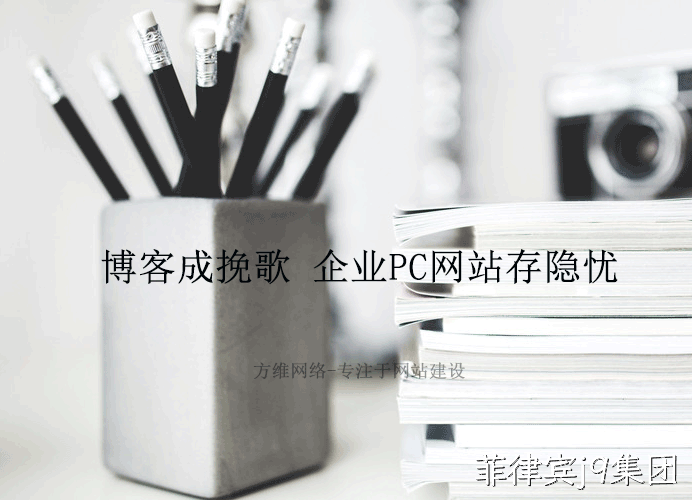 博客成挽歌 企业PC网站存隐忧
