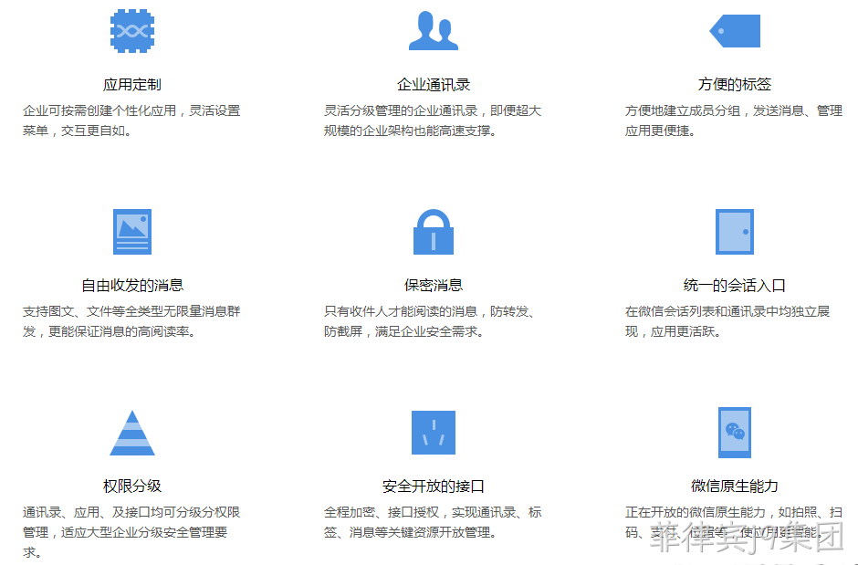 微信企业号功能