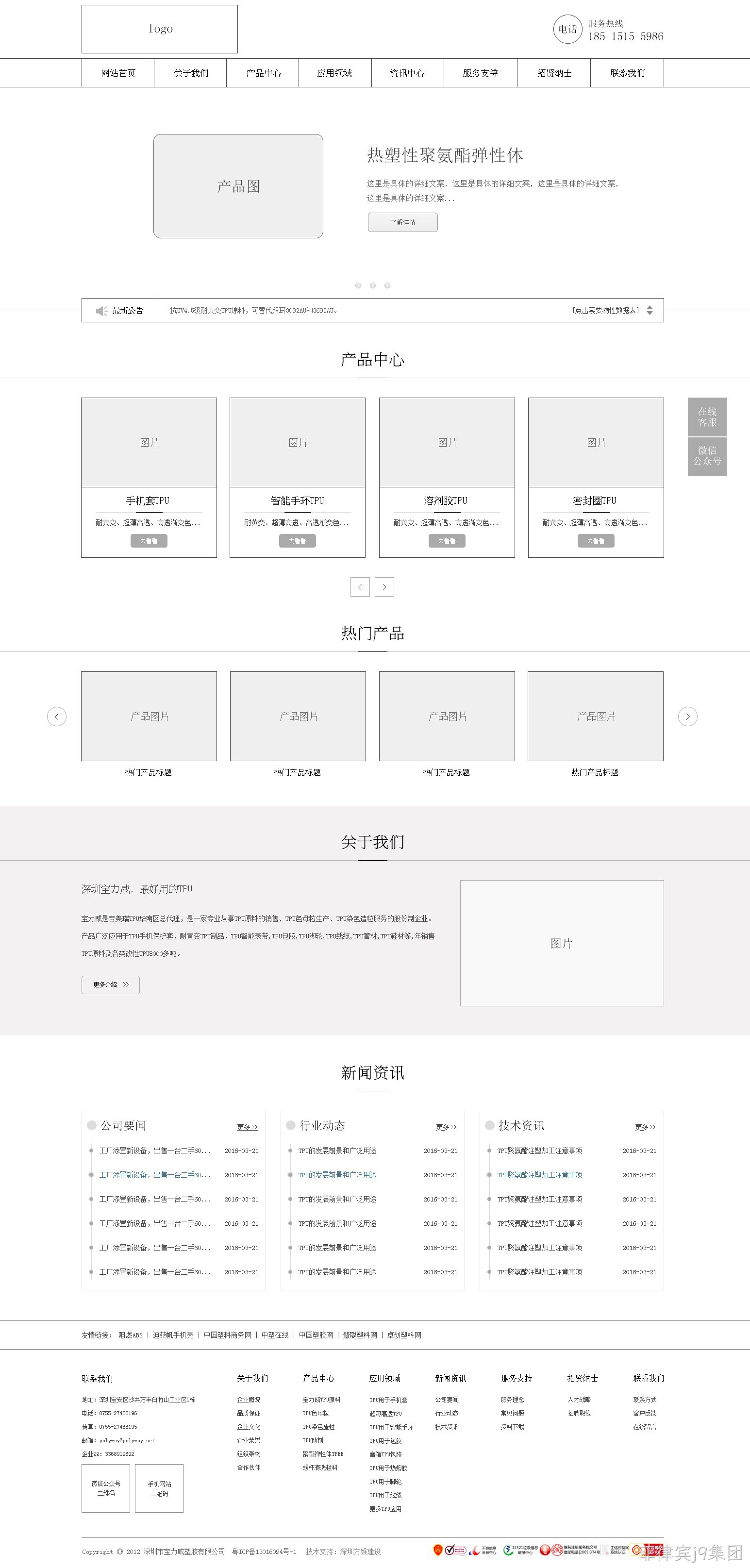 网站原型图